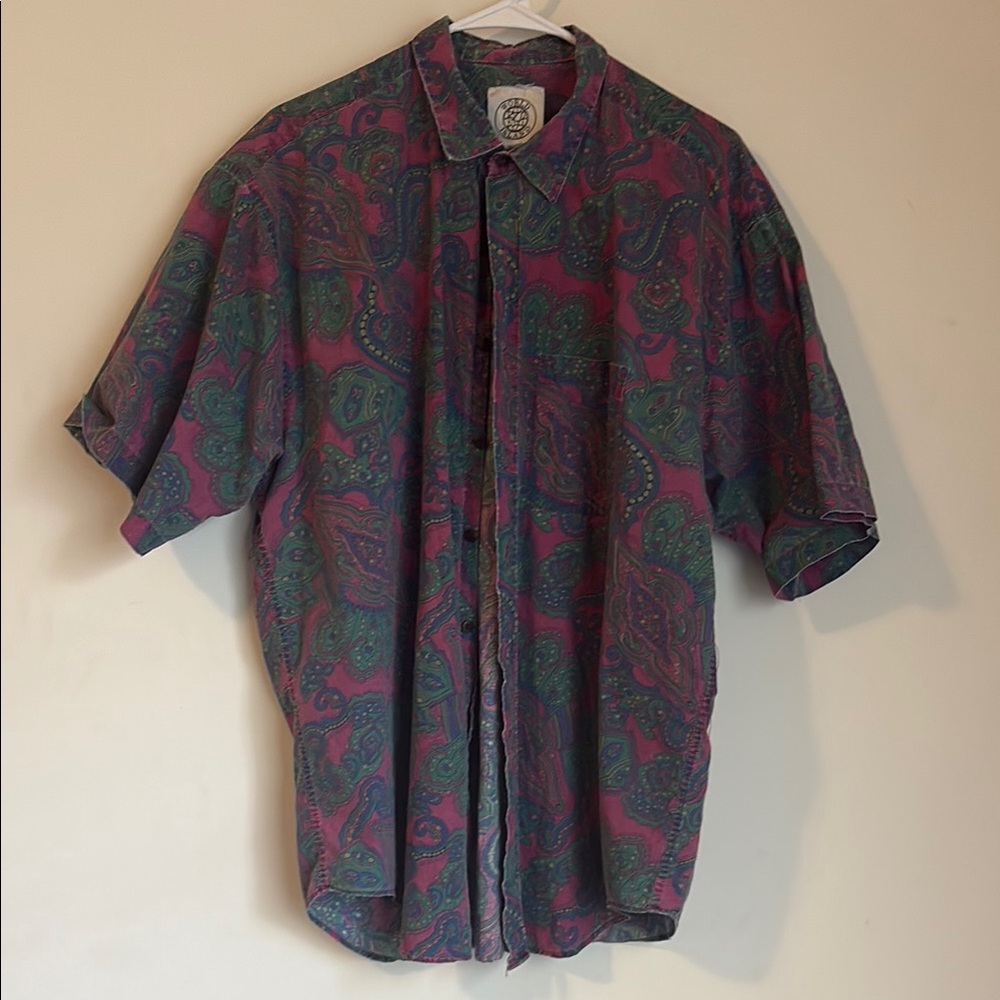 Vintage Paisley Men's Shirt - Multicolor